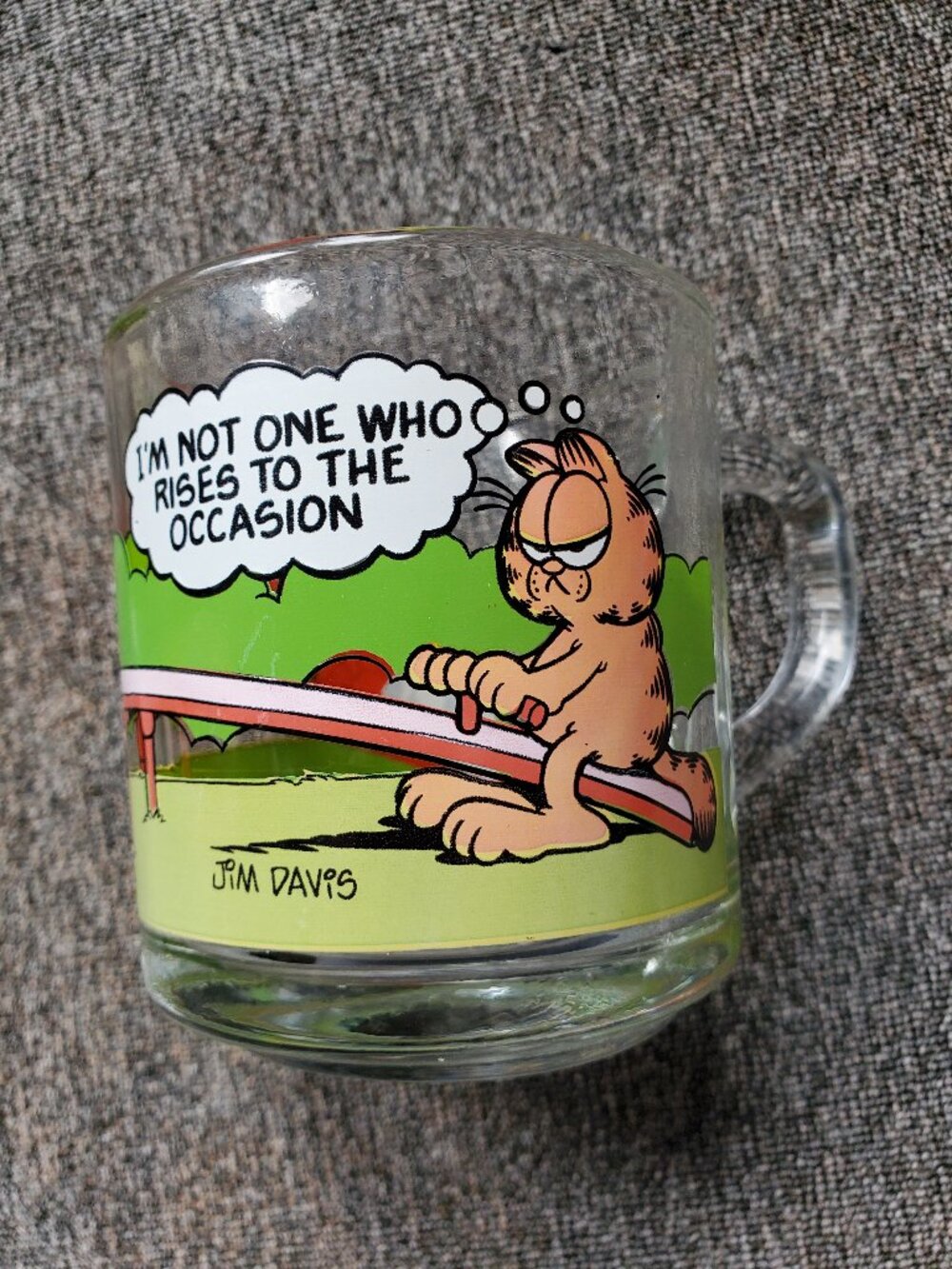 Garfield Vintage McDonald's Glass Mug